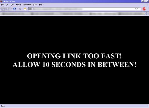 OPENING LINK TOO FAST! ALLOW 10 SECONDS IN BETWEEN!
