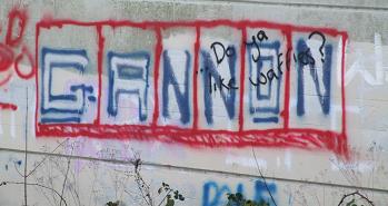GANNON graffiti (Do ya like waffles?)