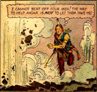"I cannot beat off four men!"
