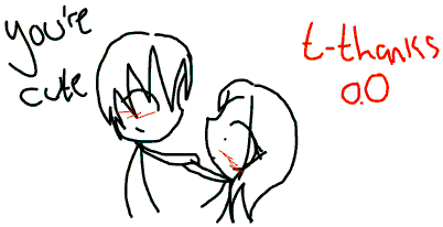 you're cute | t-thanks o.o