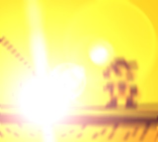 there was an actual explosion somewhere but i lost it under all my lens flares