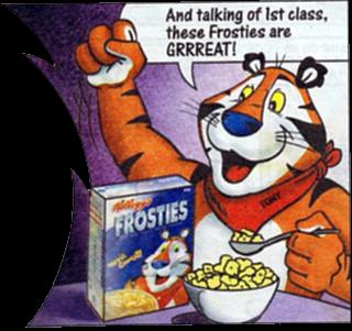 "And talking of 1st class, these Froties are GRRREAT!"