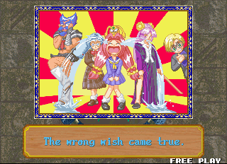 'The wrong wish came true.'