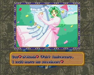 "Day# of Month# (Fair) Anniversary. I could marry my sweetheart"