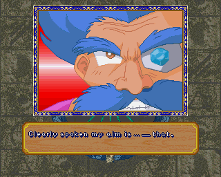 "Clearly spoken my aim is... - that."