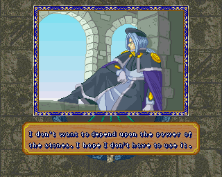 'I don't want to depend upon the power of the stones. I hope I don't have to use it.'